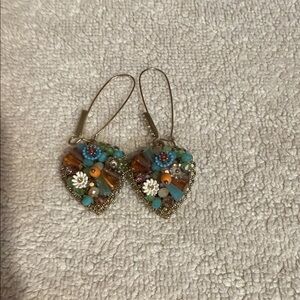 Colorful Heart-Shaped Earrings